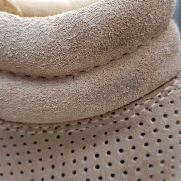 ASOS Taupe Faux Suede Combat heeled Bootie 9 - Picture 5 of 16